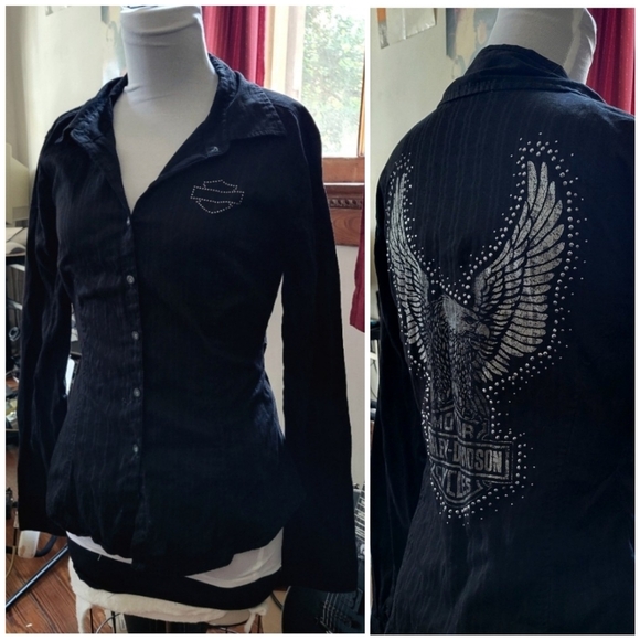 Vintage 2000s Harley Davidson Shirt size S - Picture 1 of 8